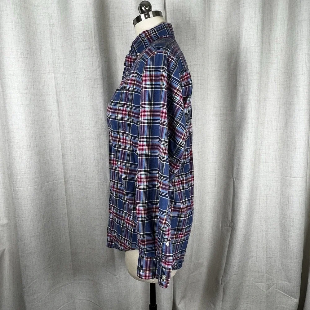 Vineyard Vines Mens Murray Long Sleeve Button Down Shirt‎ Small Red Blue Plaid